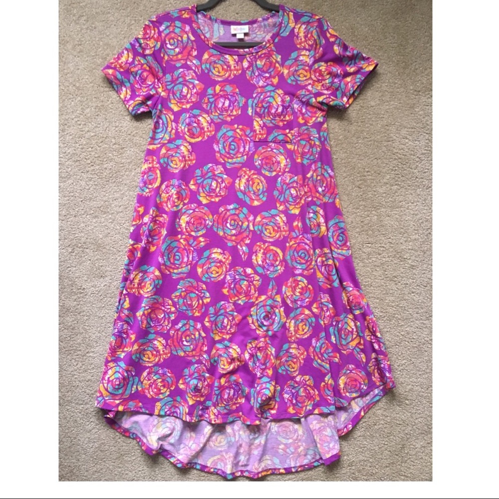 RARE PRINT!! LuLaRoe Watercolor Floral Carly Dress